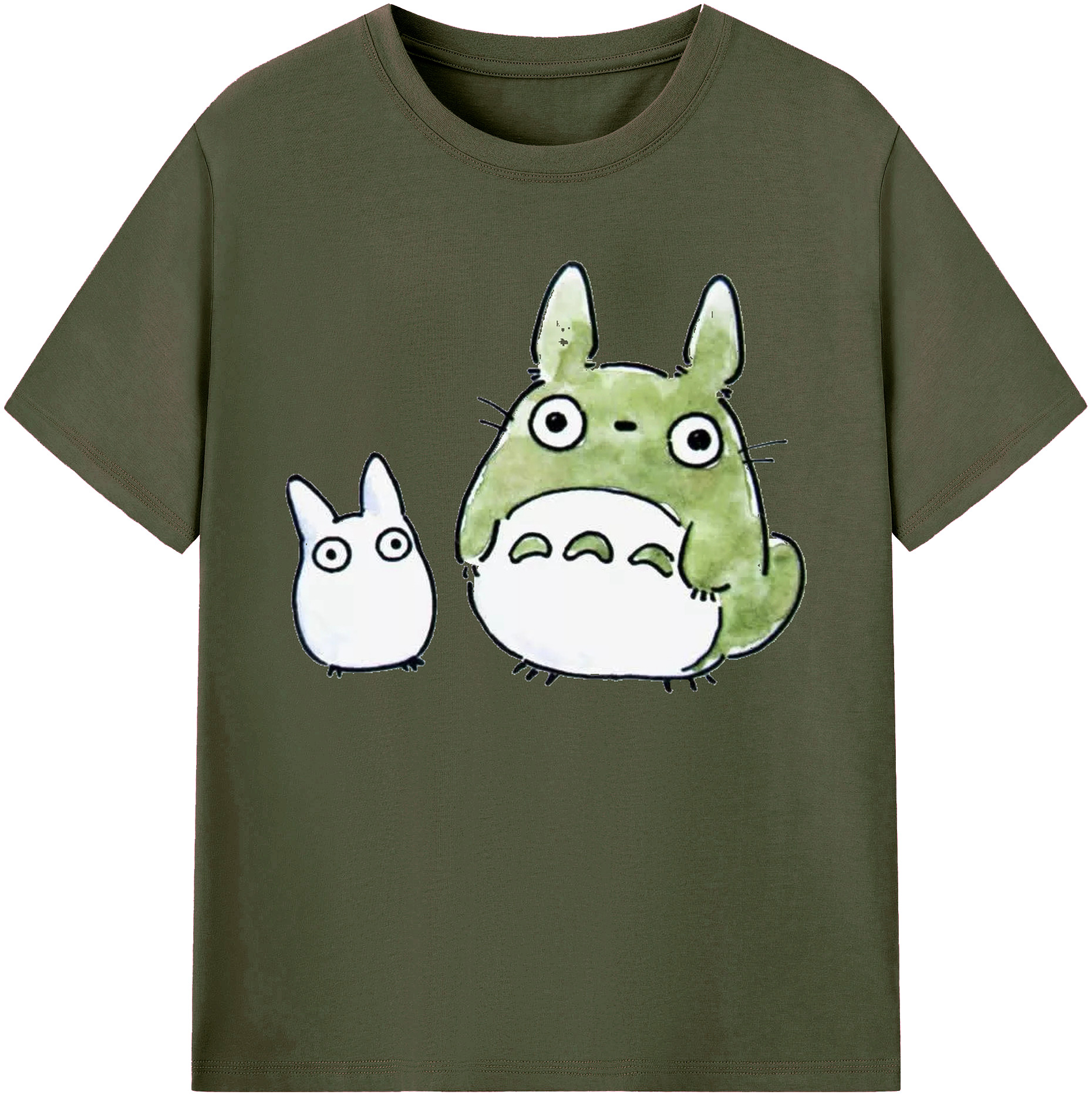 （画像用） となりのトトロ 草壁メイ 草壁サツキ My Neighbor Totoro Satsuki Kusakabe Mei Kusakabe 綿100％ メンズ半袖Tシャツ｜肌触りやわらか＆通気性